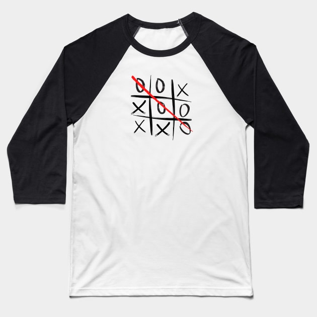 ix ox game Baseball T-Shirt by bojannikolic